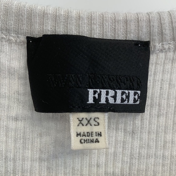 Aritzia Wilfred free white sculpt ribbed stretchy midi dress with grey speckles - Picture 2 of 6